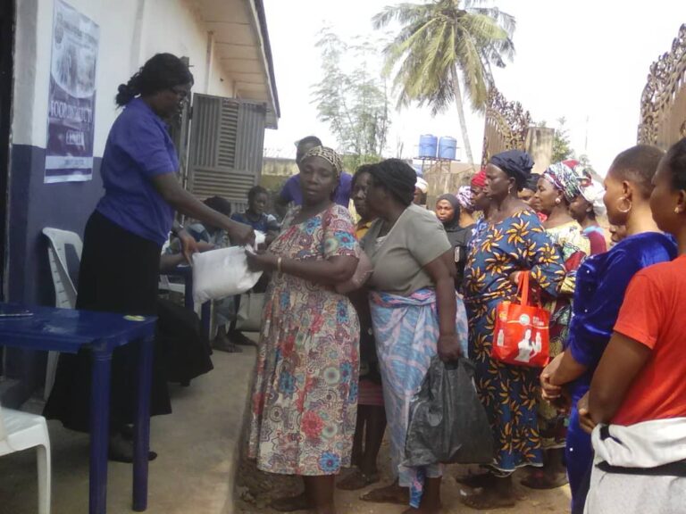 Food distribution in Edo state and Delta State.